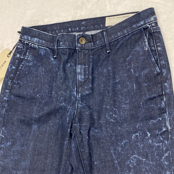 NWT Rag and Bone Ice Dash Trouser Ice Blue Denim Jeans Women's Size 25 ! - Picture 4 of 13